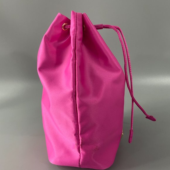 Prada Candy Pink Satin Cosmetic Bag - Picture 6 of 13